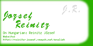jozsef reinitz business card
