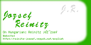 jozsef reinitz business card